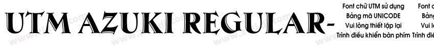 UTM Azuki Regular字体转换